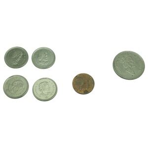 Canadian Coins Lot Elizabeth II‎ D.G. Regina Vintage Collectible Currency